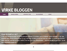 Tablet Screenshot of blogg.virke.no